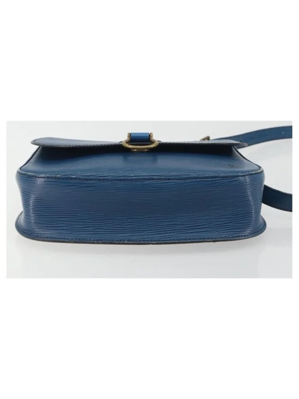 Authentic LOUIS VUITTON Epi Saint Cloud GM Shoulder Bag Blue M52195 LV
